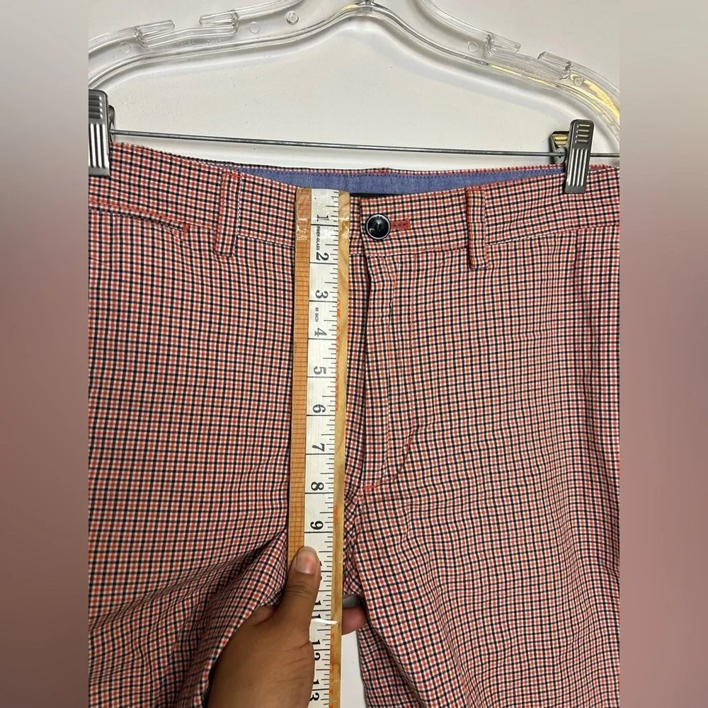 Banana‎ Republic Men's 109% Cotton Red Checkered Shorts Size 32 Old Money Preppy